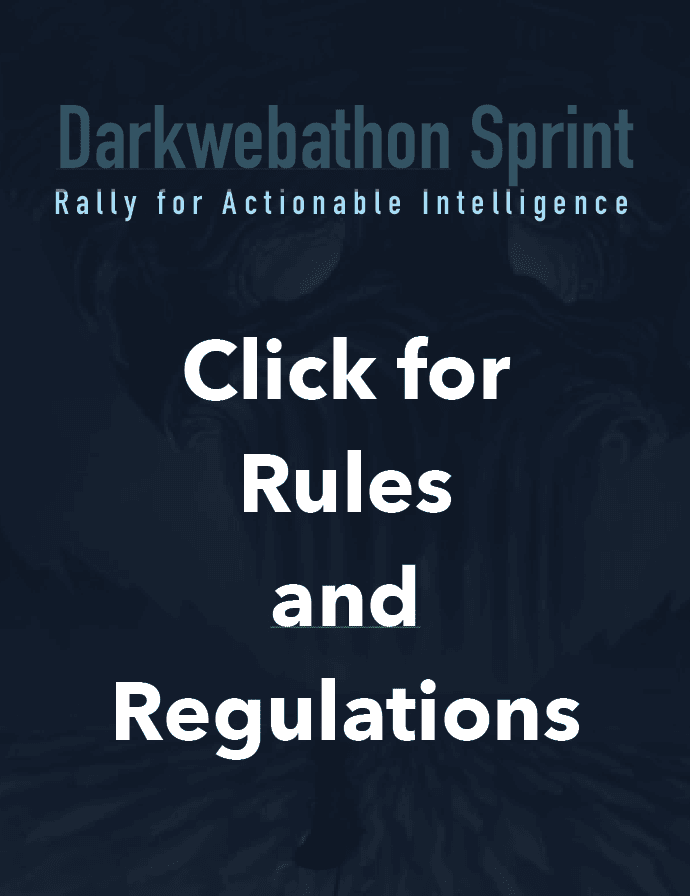 Darkwebathon Sprint Rules